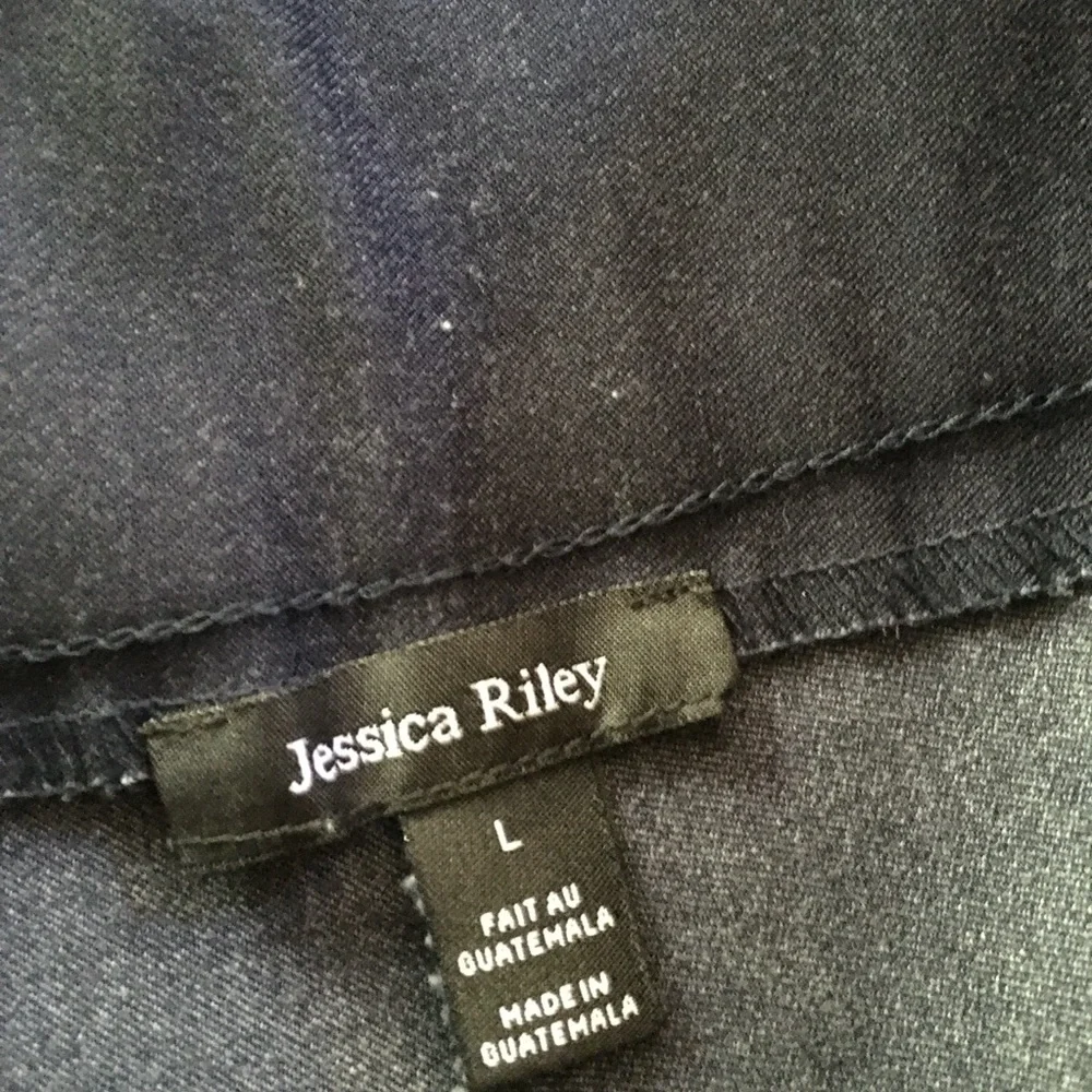 Jessica Riley Black High Waist Slim Cropped Pants Large